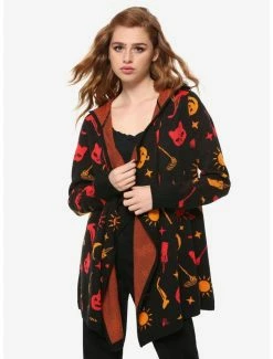 Best Pirce 💯 Her Universe Disney Hocus Pocus Dani Hooded 👧 Girls Flyaway Cardigan ⭐ -Hocus Pocus Sales Shop 12047333 av2