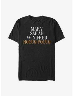 Coupon 💯 Disney Hocus Pocus Name Stack T-Shirt ✔️