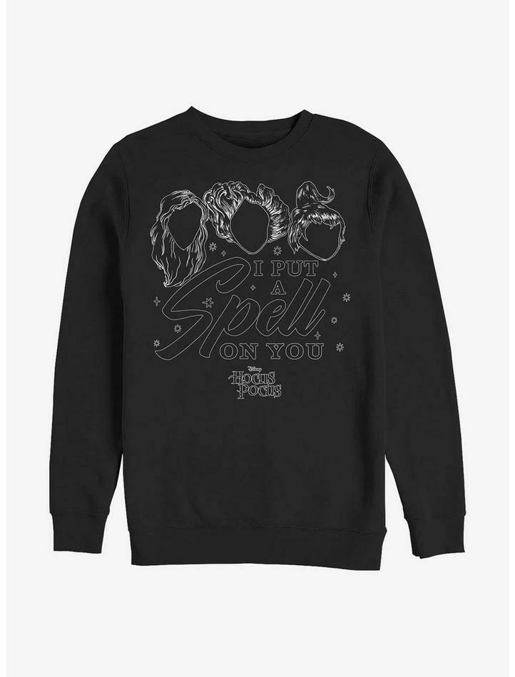 Discount 🌟 Disney Hocus Pocus Put A Spell Crew Sweatshirt ⌛ 3 Discount 🌟 Disney Hocus Pocus Put A Spell Crew Sweatshirt ⌛