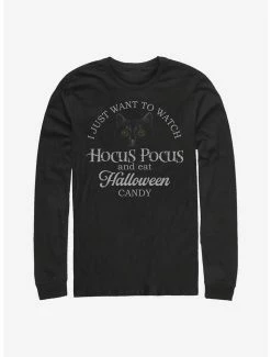Wholesale 🛒 Disney Hocus Pocus ⌚ Watch Hocus Pocus Long-Sleeve T-Shirt 🎉