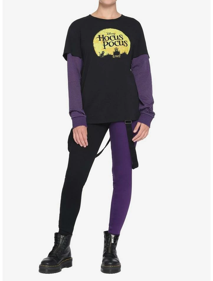 Brand new β€οΈ Disney Hocus Pocus Stripe Twofer π§ Girls Long-Sleeve Top β 4 Brand new β€οΈ Disney Hocus Pocus Stripe Twofer π§ Girls Long-Sleeve Top β - Image 2