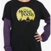 Brand new ❤️ Disney Hocus Pocus Stripe Twofer 👧 Girls Long-Sleeve Top ⌛