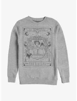 Deals 🤩 Disney Hocus Pocus The Sisters Tarot Crew Sweatshirt ✨