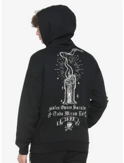 Coupon 🎁 Our Universe Disney Hocus Pocus Black Flame Candle Binx Hoodie 🥰