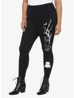 Brand new β Her Universe Disney Hocus Pocus Binx Tombstone Leggings Plus Size π