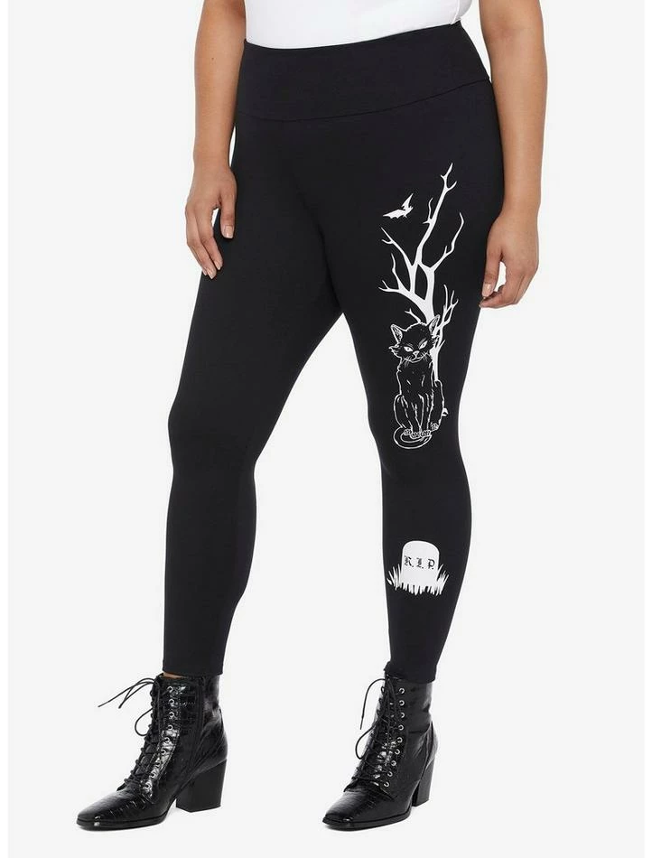 Brand new ⭐ Her Universe Disney Hocus Pocus Binx Tombstone Leggings Plus Size 🎉 3 Brand new ⭐ Her Universe Disney Hocus Pocus Binx Tombstone Leggings Plus Size 🎉