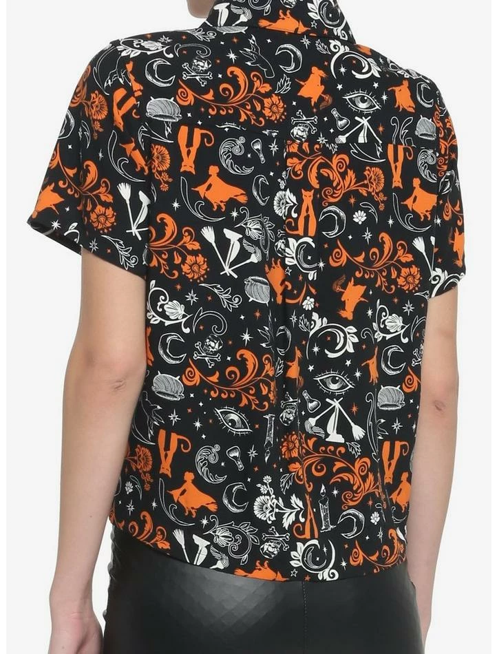 Deals โ๏ธ Her Universe Disney Hocus Pocus Filigree Icons ๐ง Girls Woven Button-Up ๐งจ 3 Deals โ๏ธ Her Universe Disney Hocus Pocus Filigree Icons ๐ง Girls Woven Button-Up ๐งจ - Image 3