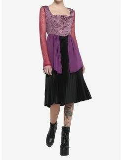 Top 10 👏 Her Universe Disney Hocus Pocus Sarah Peplum 👧 Girls Long-Sleeve Top 😍 -Hocus Pocus Sales Shop 18500503 av1