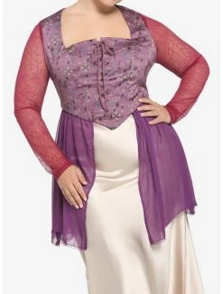 Wholesale π Her Universe Disney Hocus Pocus Sarah Peplum π§ Girls Long-Sleeve Top Plus Size π