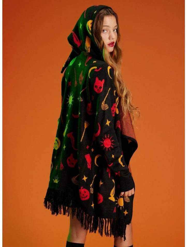 Discount 🎉 Her Universe Disney Hocus Pocus Dani Hooded Fringe 👧 Girls Cardigan 🎁 4 Discount 🎉 Her Universe Disney Hocus Pocus Dani Hooded Fringe 👧 Girls Cardigan 🎁 - Image 3