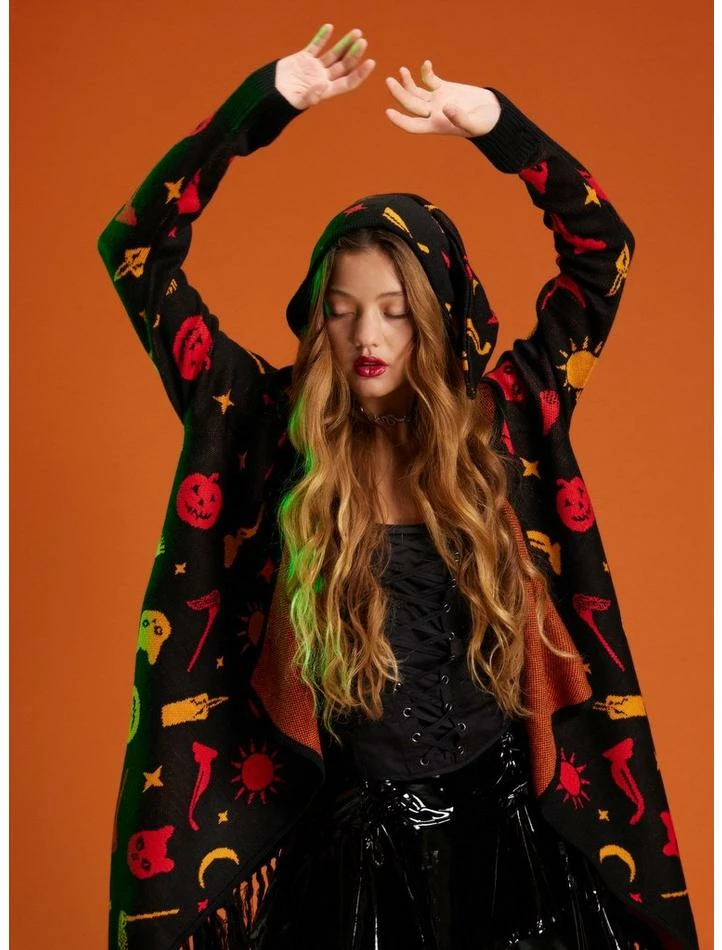 Discount 🎉 Her Universe Disney Hocus Pocus Dani Hooded Fringe 👧 Girls Cardigan 🎁 2 Discount 🎉 Her Universe Disney Hocus Pocus Dani Hooded Fringe 👧 Girls Cardigan 🎁