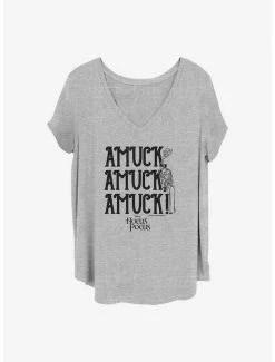Brand new 😍 Disney Hocus Pocus Amuck 👧 Girls T-Shirt Plus Size ⌛