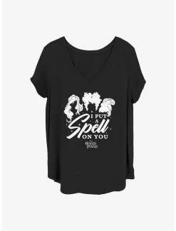 Promo ⭐ Disney Hocus Pocus I Put A Spell On You 👧 Girls T-Shirt Plus Size ✨