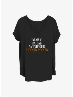 Discount 🥰 Disney Hocus Pocus Mary, Sarah, Winifred 👧 Girls T-Shirt Plus Size 🌟
