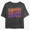 Best Pirce 🌟 Disney Hocus Pocus Amuck, Amuck, Amuck! Mineral Wash 👧 Girls Crop T-Shirt ✔️ -Hocus Pocus Sales Shop 19988359 hi