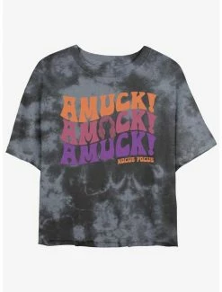 Best reviews of ⭐ Disney Hocus Pocus Amuck, Amuck, Amuck! Tie-Dye 👧 Girls Crop T-Shirt 🥰