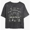 Coupon 🔥 Disney Hocus Pocus Sanderson Sisters A Bunch of Hocus Pocus Mineral Wash 👧 Girls Crop T-Shirt 🔥