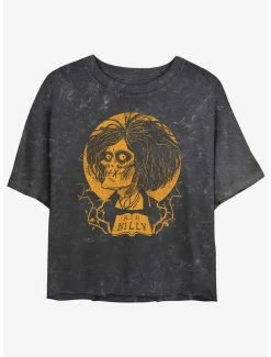 Brand new ❤️ Disney Hocus Pocus RIP Billy Mineral Wash 👧 Girls Crop T-Shirt ✨
