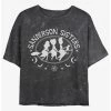 Hot Sale 🥰 Disney Hocus Pocus Sanderson Bed and Breakfast Mineral Wash 👧 Girls Crop T-Shirt ⭐ -Hocus Pocus Sales Shop 19988491 hi