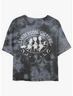 Top 10 😉 Disney Hocus Pocus Sanderson Bed and Breakfast Tie-Dye 👧 Girls Crop T-Shirt ⭐