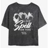 Coupon 🎁 Disney Hocus Pocus Sanderson Sisters I Put A Spell On You Mineral Wash 👧 Girls Crop T-Shirt ⌛ -Hocus Pocus Sales Shop 19988519 hi