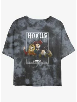 Best reviews of 🧨 Disney Hocus Pocus The Sanderson Sisters Tie-Dye 👧 Girls Crop T-Shirt 😀