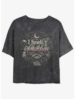 Cheap 👍 Disney Hocus Pocus I Smell Children Mineral Wash 👧 Girls Crop T-Shirt 👍