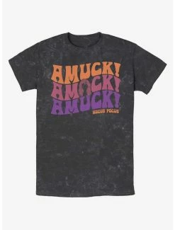 Wholesale 😉 Disney Hocus Pocus Amuck, Amuck, Amuck! Mineral Wash T-Shirt 🎉