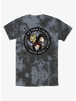 Best Sale 🌟 Disney Hocus Pocus Sanderson Sisters Calming Circle Tie-Dye T-Shirt 🌟