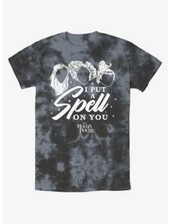 Discount 🎉 Disney Hocus Pocus Sanderson Sisters I Put A Spell On You Tie-Dye T-Shirt 🔔