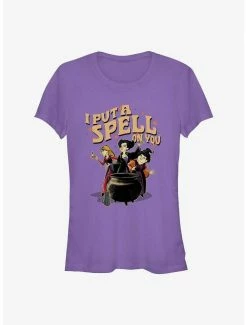 Deals 😍 Disney Hocus Pocus Sanderson Sisters Cauldron Spell 👧 Girls T-Shirt ✨