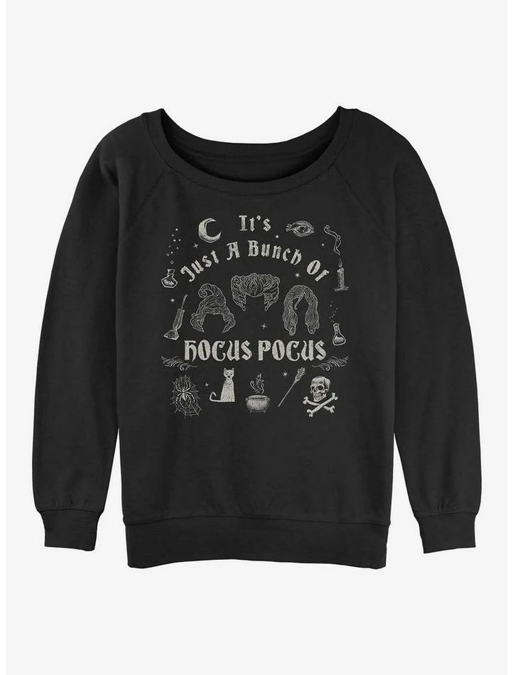 Deals 💯 Disney Hocus Pocus A Bunch of Hocus Pocus 👧 Girls Slouchy Sweatshirt 🎉 3 Deals 💯 Disney Hocus Pocus A Bunch of Hocus Pocus 👧 Girls Slouchy Sweatshirt 🎉