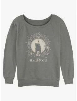 Best Sale 🧨 Disney Hocus Pocus Black Flame 👧 Girls Slouchy Sweatshirt 🔥