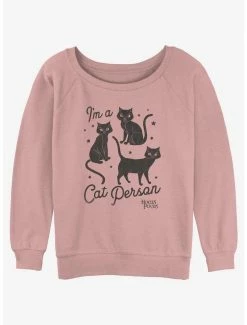 Coupon 🛒 Disney Hocus Pocus Binx Cat Person 👧 Girls Slouchy Sweatshirt 😍