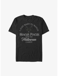 Coupon 👍 Disney Hocus Pocus ⌚ Watch Hocus Pocus and Eat 🍬 Candy Extra Soft T-Shirt 🔔