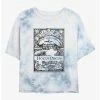 Discount 🛒 Disney Hocus Pocus Sanderson House Vintage Poster Tie-Dye 👧 Girls Crop T-Shirt 🔥
